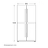 Mitsubishi Electric 650L L4 Glass Mini French Door Fridge MR-L650EN-GBK-A image NaN