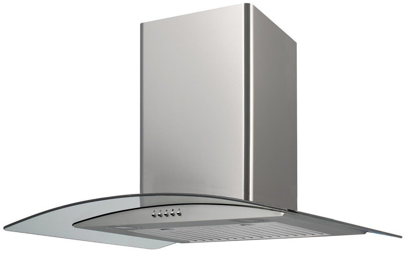 Esatto RH92G 90cm Curved Glass Canopy Rangehood | Appliances Online