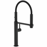 Franke Pescara Semi-Pro Goose Neck Kitchen Mixer Pull Out Tap Matte Black TA7360MB hero image