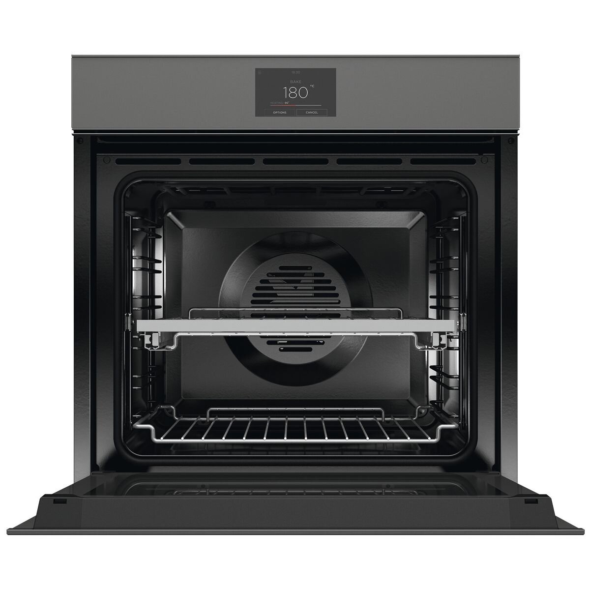 Fisher Paykel 60cm Series 9 Minimal Handleless Pyrolytic Oven-Grey Glass OB60SMPTNG1 hero image
