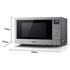 Panasonic 27L Convection Oven 1000W Microwave Oven Stainless Steel NN-CD58JSQPQ image NaN