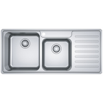 Franke Bell 1 and 3/4 Bowl Sink with Right Hand Drainer BCX621RHD hero image