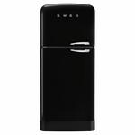 Smeg FAB 50's Style 524L Top Mount Refrigerator Black FAB50LBL5AU hero image