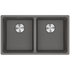 Franke Maris 350mm Double Bowl Undermount Sink Stone Grey MRG120-35SG-B image NaN