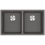 Franke Maris 350mm Double Bowl Undermount Sink - Stone Grey MRG120-35SG-B hero image