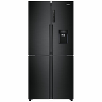Haier 463L Quad Door Frost Free Fridge with Water Dispenser Black HRF516YHC hero image