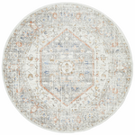 Rug Culture Mayfair Small Silver & Peach Rug 150X150CM - MAY-LOR-SIL-150X150 hero image