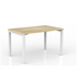 OLG Axis Straightline Desk 1200x750 New Oak Worktop with White Frame OG_AXSD1275_NO image NaN