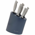 Stanley Rogers Modern Steel Metallic Baltic Blue 6 Piece Knife Block Set 41419 image NaN