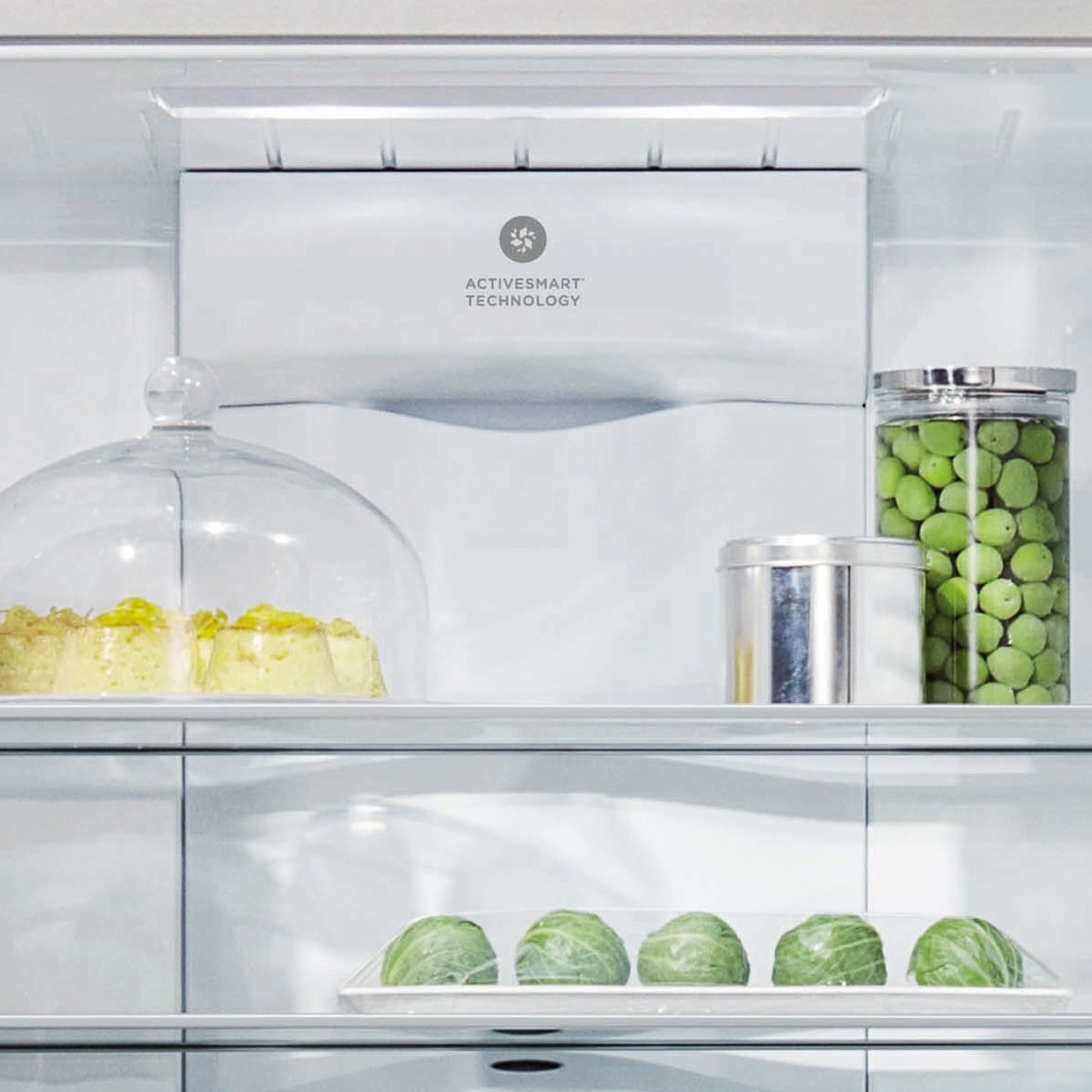Fisher & Paykel Series 5 494L ActiveSmart Bottom Mount Fridge with Ice and Water Stainless Steel Right Hinge E522BRXFDU5 hero image