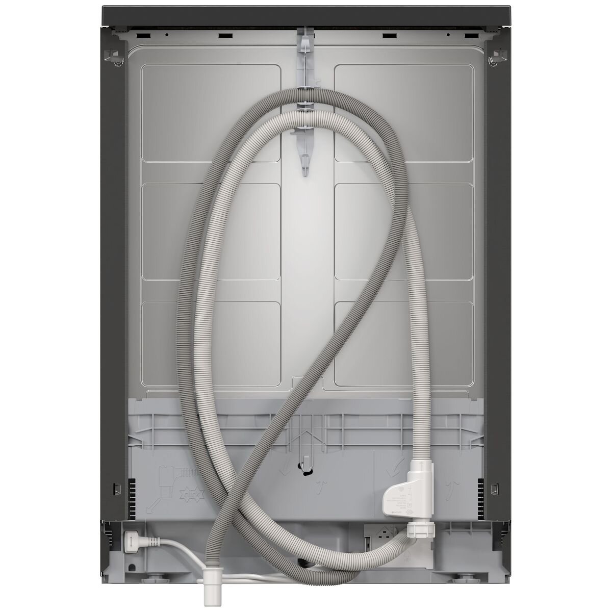 Bosch 60cm Series 4 Freestanding Black Inox Dishwasher SMS4HVB01A hero image