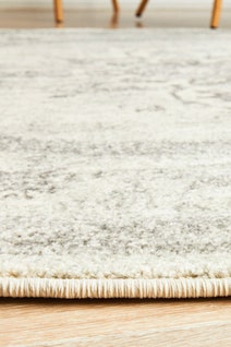 Rug Culture Century Small Grey & Off White Rug 150X150CM - CEN-977-SILV-150X150 hero image
