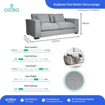 Ostro Anglesea Two Seater Lounge Grey Y37740BBEL43 hero image