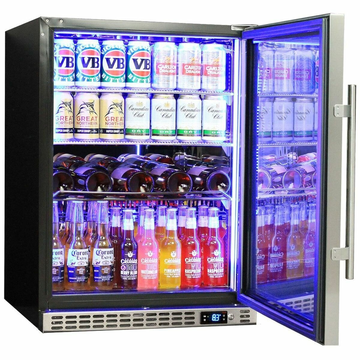 Schmick Glass Door Under Bench Bar Fridge SK156-SS hero image