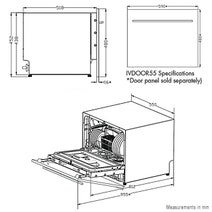 ILVE Compact Built-in Fully Integrated Dishwasher IVDFI55ND hero image
