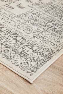 Rug Culture Chrome Oversize Silver & Off White Rug 400X300CM - CRO-ADD-SIL-400X300 hero image