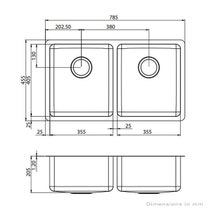 Oliveri Sonetto Double Bowl Sink and Essente Pull Out Tap Pack SS31625SN63TU hero image