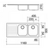 Barazza BF200R B-Fast Double Bowl Left Hand Drainer Sink image NaN