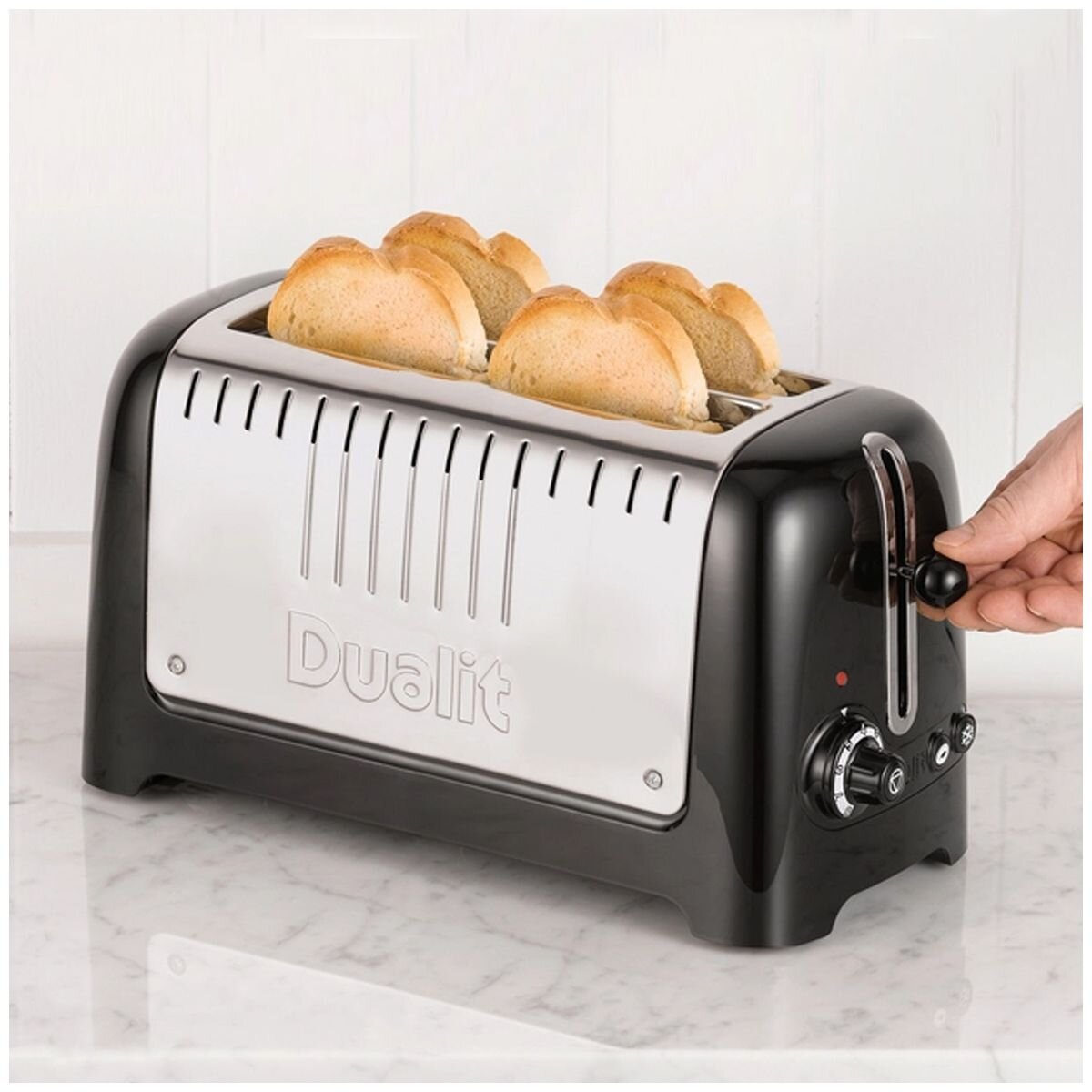 Dualit Long Slot Lite Toaster Gloss Black DU46030 hero image