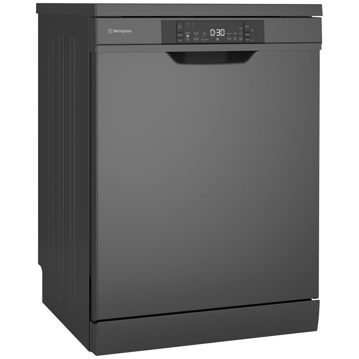 Westinghouse 60cm Dark Stainless Steel Auto Door Dishwasher WSF6606KXB Appliances Online