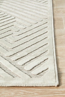 Rug Culture York Medium Off White & Natural Rug 230X160CM - YRK-CIND-WHT-230X160 hero image