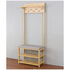 L.T. Williams Bamboo Hall Stand With Grey PU Seat 9922 image NaN