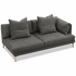 Kalona KYOTO Left Facing Chaise Sofa Pewter WS-205-LC-VILA-27 image NaN