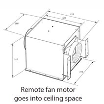 Glem GQA120TB 120cm QuietAir Canopy Rangehood hero image