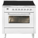 ILVE 90cm Pro-Line Single Electric Oven with Induction Cooktop White LBI09WMPWH hero image