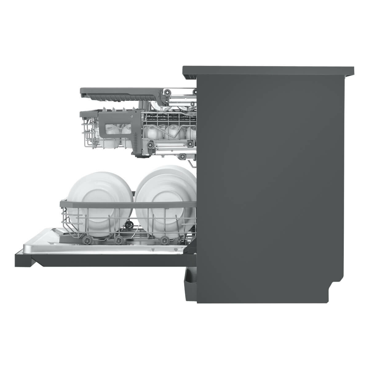 Matt store black dishwasher
