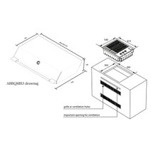 Artusi 60cm Built-In Gas BBQ with Dome Hood ABBQM3-ABBQMH3 hero image