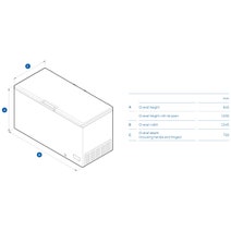 Haier Series 300 502L Hybrid Chest Freezer White HCF520W hero image