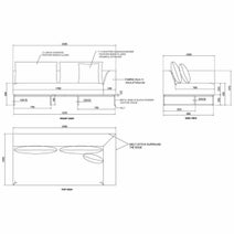Kalona VAEROY Right Arm Facing Sofa with Upholstered Cover Pewter WS-208-02-VILA-27 hero image