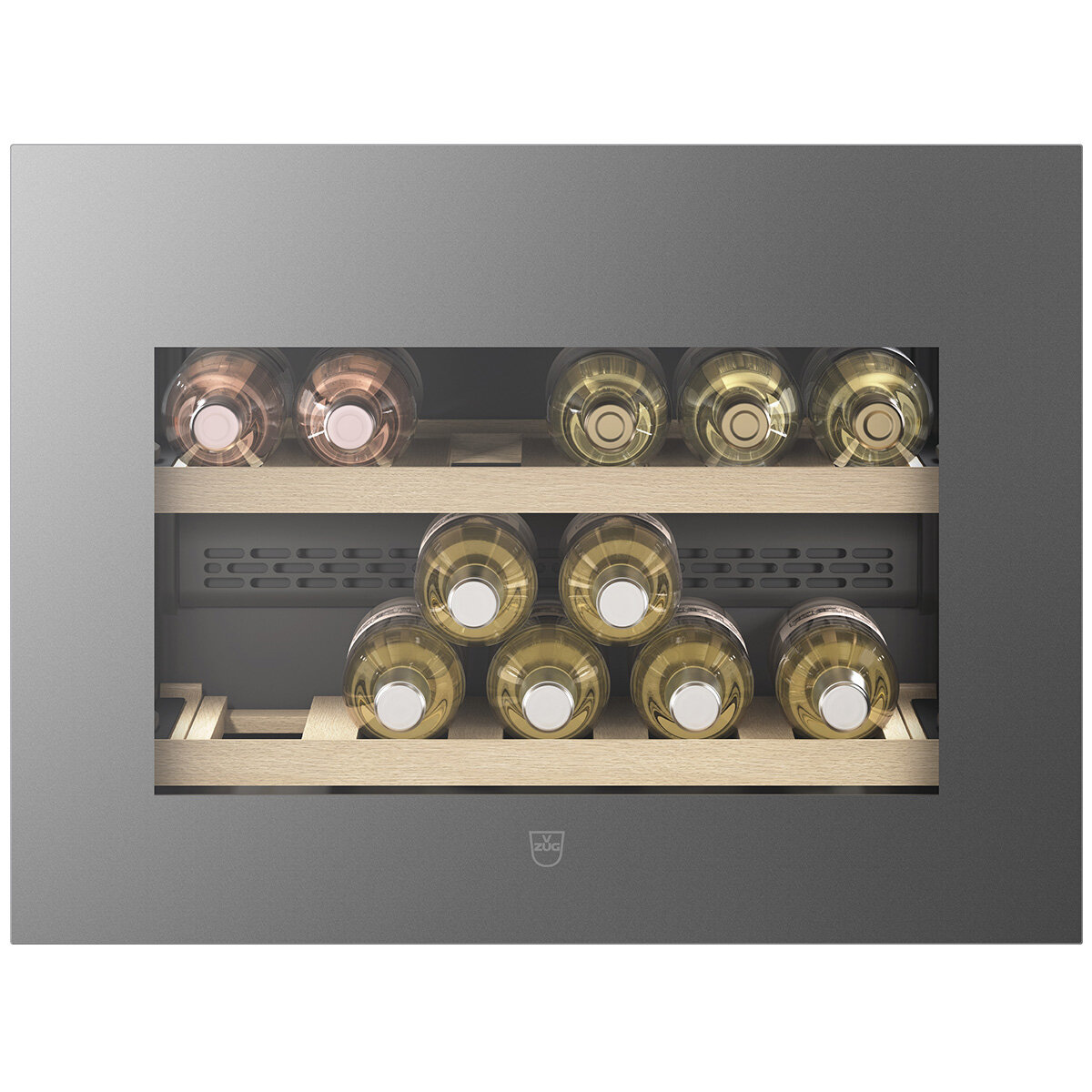 V-ZUG 17 Bottle V4000 45 WineCooler Platinum Mirror Glass Right Hinge 5111300022 hero image