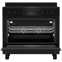 Beko 90 cm Black Twin Fan Freestanding Oven with Ceramic Cooktop BFCB917CMB hero image