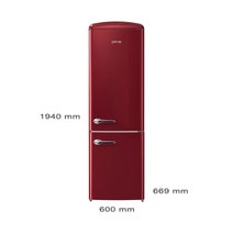 Gorenje 334L Bottom Mount Retro Style Fridge ONRK192R hero image