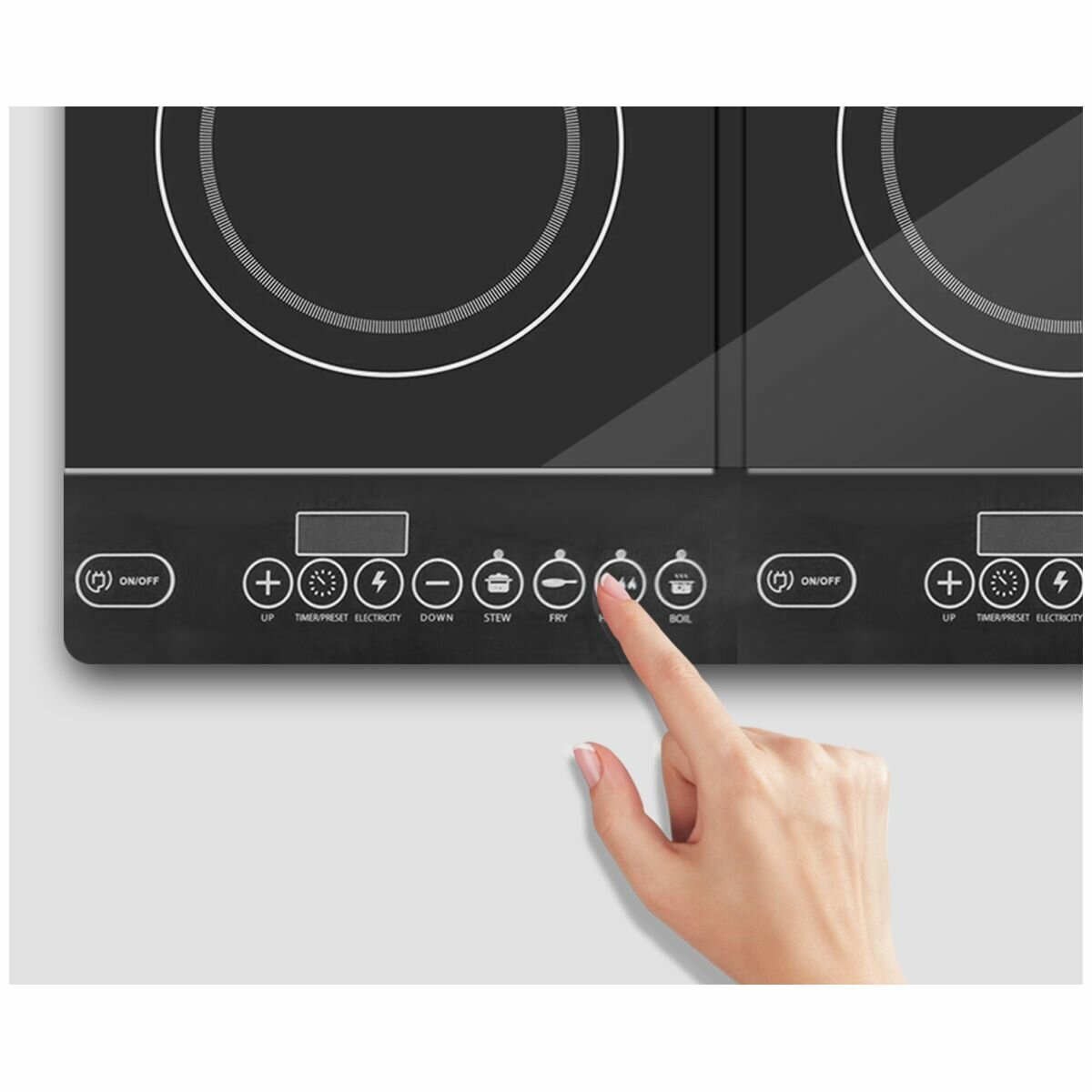 SOGA Portable Twin Induction Cooktop SG ELECCTDBL Appliances Online