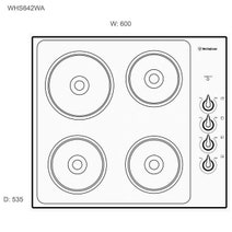 Westinghouse WHS642WA 60cm Electric Cooktop hero image