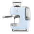Smeg 50s Style Espresso Machine with Built-in Grinder Pastel Blue EGF03PBAU image NaN