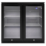 Husky 190L Double Door Outdoor Beverage Fridge Black ALFC2BLK840ELB hero image