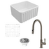Turner Hastings Novi 50 Butler Sink Pack with Brushed Nickel Ludlow Pull Out Mixer Tap and Accessories PKG035 image NaN
