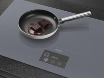 Smeg 93cm Linea Silver Ceramic Induction Cooktop SIA1963DS hero image