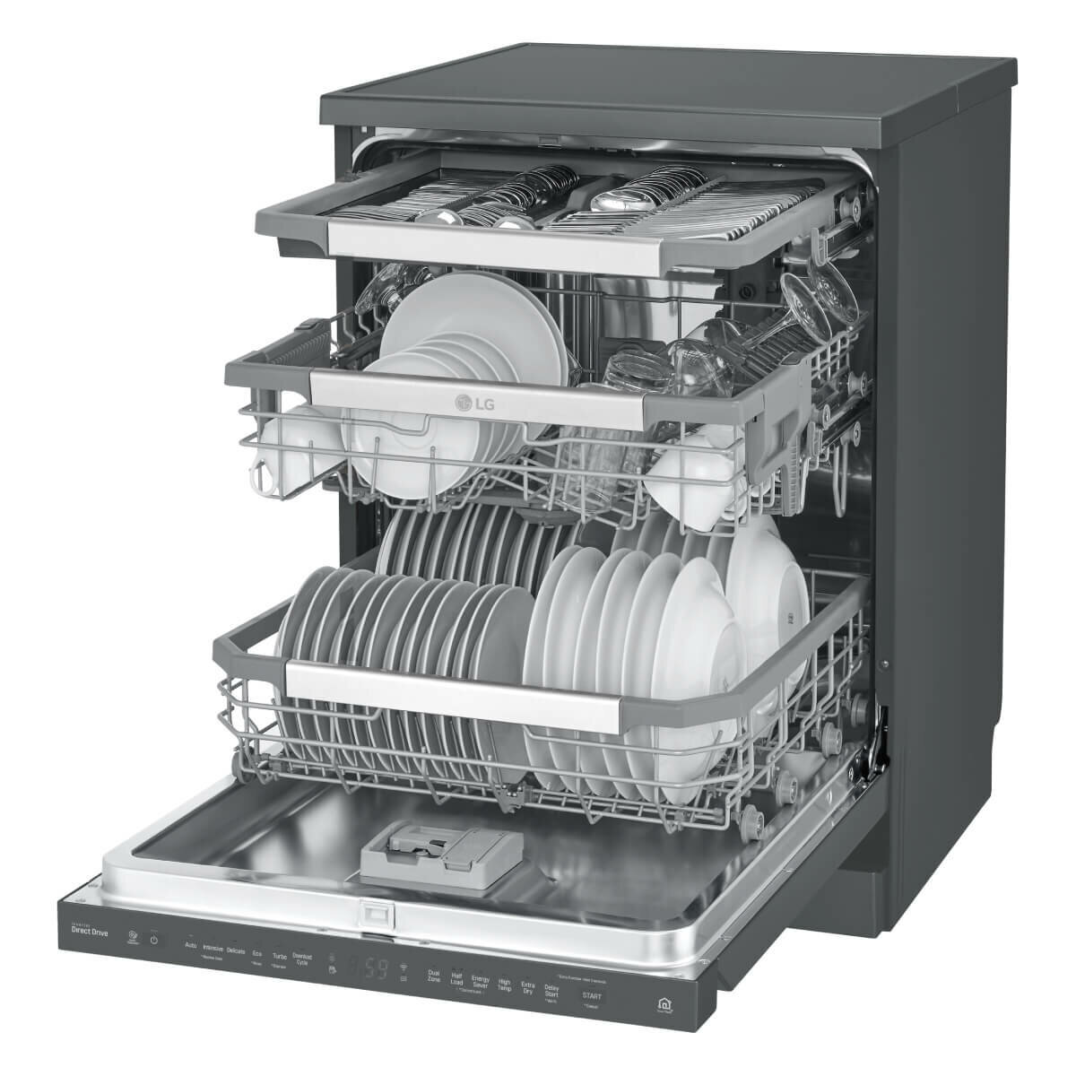 Lg 60cm quadwash inverter direct drive freestanding dishwasher on sale