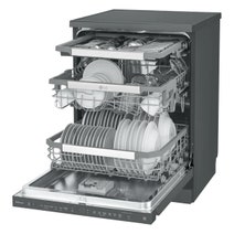 LG 60cm QuadWash Freestanding Dishwasher with Auto Door Opening Matte Black XD3A15MB hero image