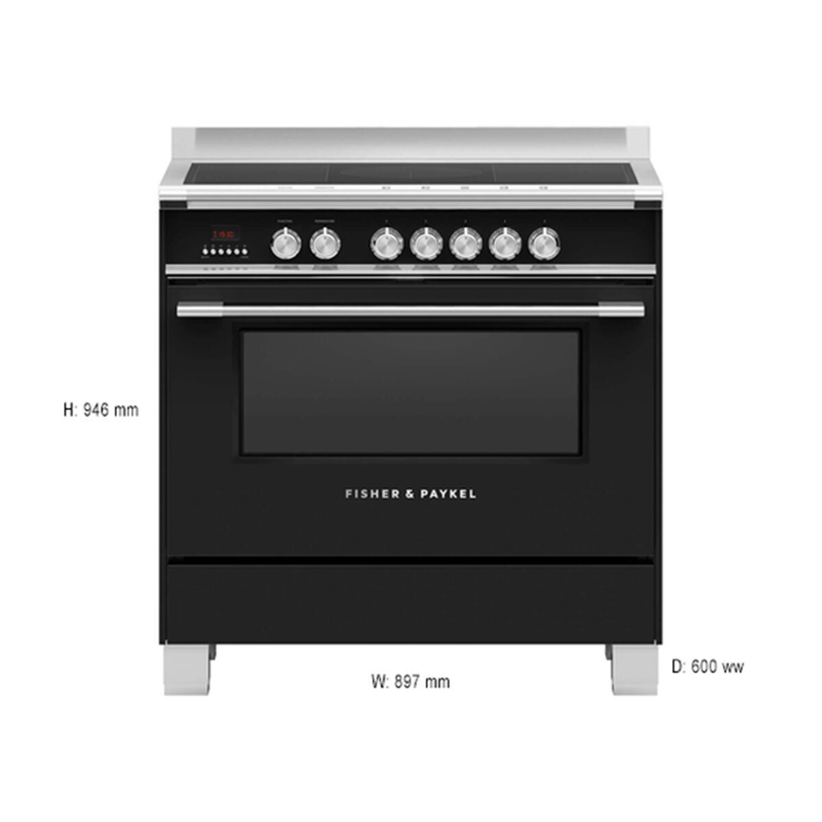 Induction freestanding cooker 90cm hotsell