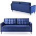 Zinus 3 Seater Sofa Mid-Century Velvet Couch Benton - Navy Blue AU-USSBTF-3NV image NaN