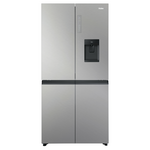 Haier 507L Quad Door Refrigerator Freezer Satina Silver HRF580YPS hero image