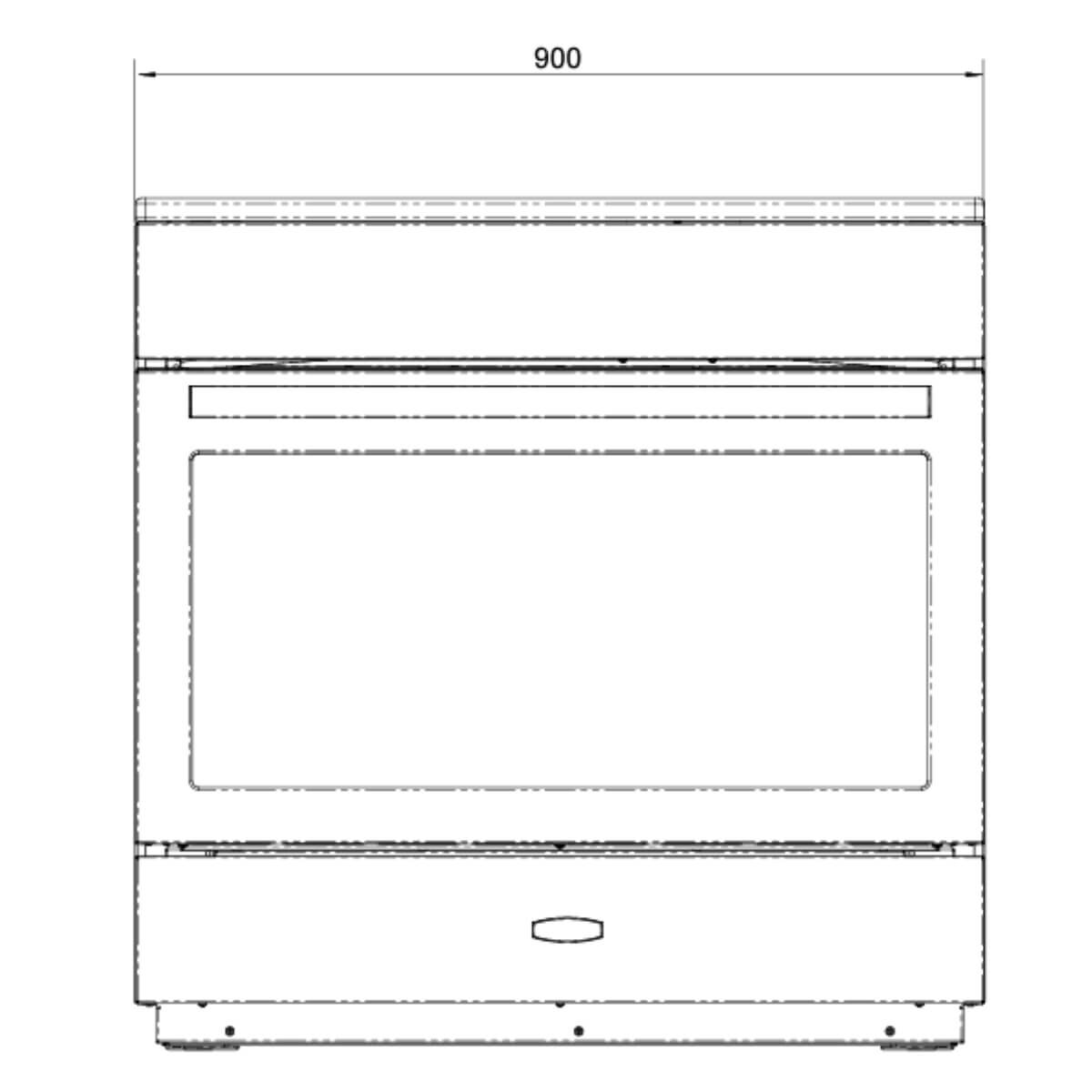 Falcon 90cm Classic FX Induction Freestanding Oven/Stove Slate and Brass CLA90FXEISL-BR hero image