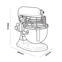 KitchenAid 5KSM170AMS Stand Mixer Medallion Silver hero image
