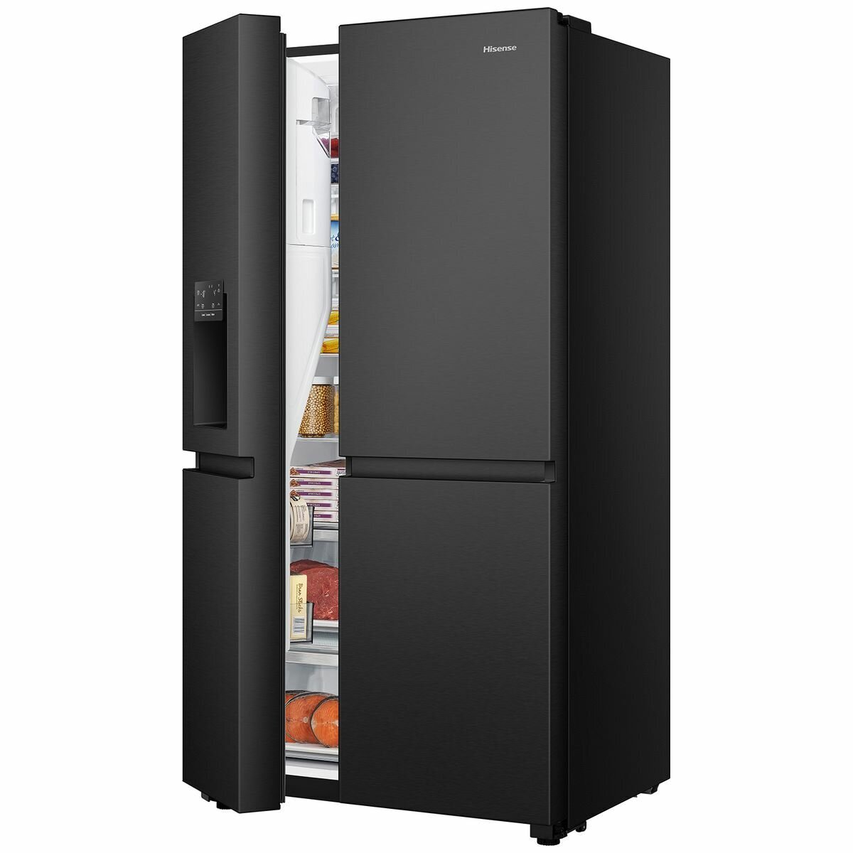 Black hisense fridge freezer top